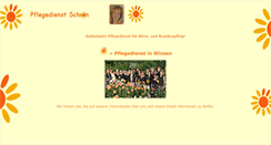 Desktop Screenshot of pflegedienstschroen.de