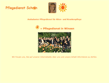 Tablet Screenshot of pflegedienstschroen.de